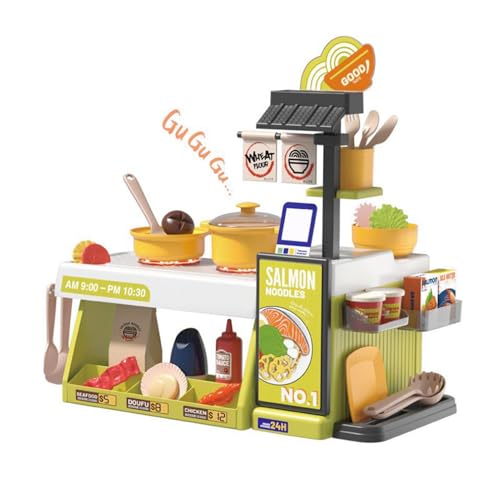 SPYMINNPOO Kids Kitchen Playset, Simulierte Meeresfrüchte Fast -Food Restaurant Spielzeugkasse für Im Alter von 3+ SPYMINNPOO Kids Kitchen Playset, Simulierte Meeresfrüchte Fast -Food Restaurant Spielzeugkasse für Im Alter von 3+ von SPYMINNPOO