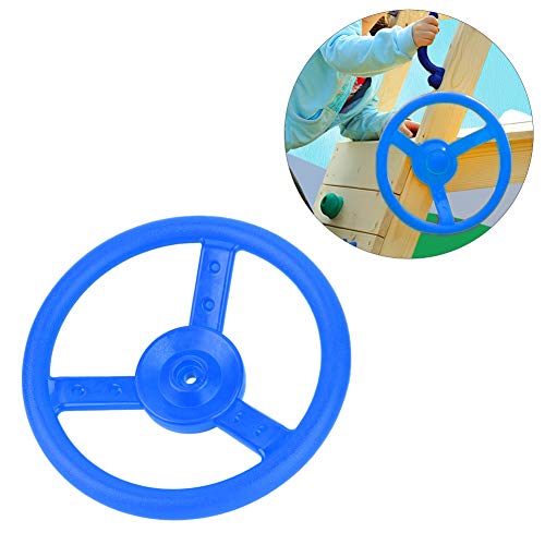 SPYMINNPOO Lenkrad-Spielzeug, Kunststoff-Piratenschiff-Rad-Schaukel-Set, Zubehör für Garten, Hinterhof, Outdoor-Spielzimmer, Baumhaus-Spielplatz (Blue) von SPYMINNPOO