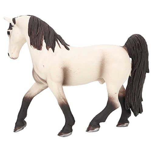 SPYMINNPOO Pferde Figuren, Simulation Solide Horse Club Tiermodell Spielzeug Lernspielzeug für Mädchen und Schleich Pferde Set (Quarter Brown Horse) von SPYMINNPOO