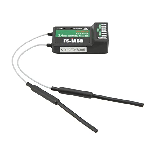 SPYMINNPOO RC 6CH 2,4G Empfänger, FS IA6B Empfänger 2,4G 6CH I Bus PPM Empfänger für FS I4 FS I6 FS I10 FS FS GT2G Sender RC Auto Boot von SPYMINNPOO