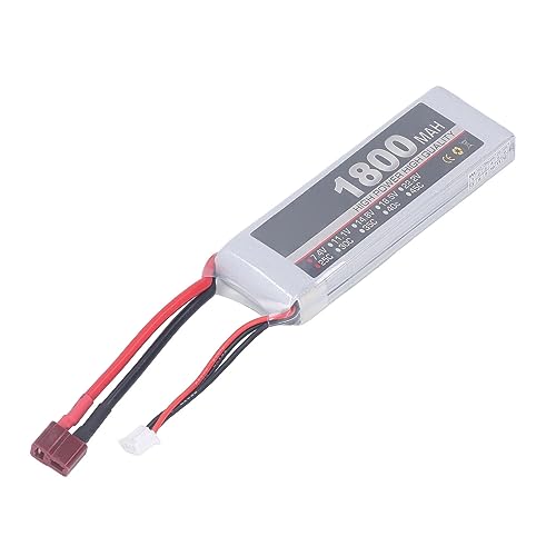 RC Auto LiPo Akku RC LiPo Akku RC Auto LiPo Akku, 7,4V 2S 1800mAh 25C LiPo Akku Ersatz 1800mAh LiPo Akku für RC Auto Flugzeug Flugzeuge Ferngesteuert & App-gesteuert (T-Stecker) von SPYMINNPOO