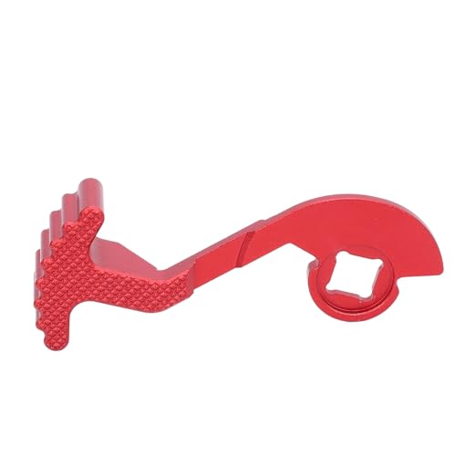 SPYMINNPOO RC-Auto-Sender-Lenkrad, Fernbedienungs-Sender, Ergonomischer Einhand-Sender-Adapter für 1/10 NB4-Controller (Rot) von SPYMINNPOO