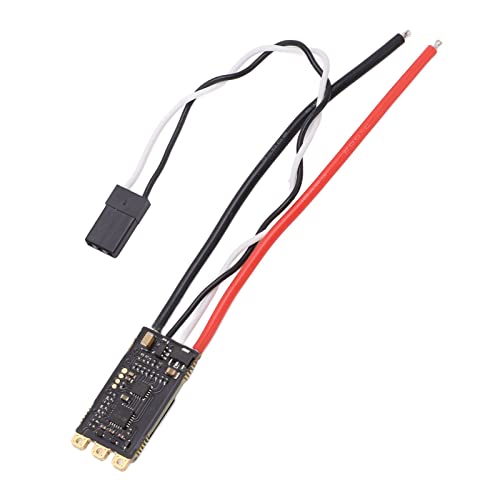 SPYMINNPOO RC Brushless ESC, Brushless ESC 45A RC ZubehöR mit Integriertem RGB-LED-Licht FüR FPV-Verfahrmaschine 4 Achsen UAV Schwarz Modellspielzeug Karosseriezubehör von SPYMINNPOO