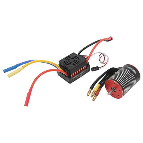 SPYMINNPOO RC Bürstenloser ESC, 60A Sensorloser Motor Verstellbarer 4 -Gang -Bremsbremsen Universeller Reiner Kupfer -Spulenpinsel -Bürstenloser ESC für RC -Automodell von SPYMINNPOO