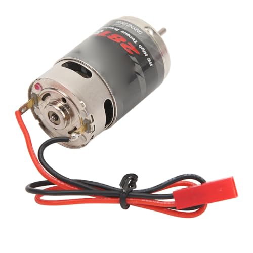 SPYMINNPOO RC-Bürstenmotor, 390 Motor, Edelstahl, Geräuscharm, Universeller 28T-Elektro-Bürstenmotor für 1/16 1/18 RC-Autos, Boote, JST-Stecker von SPYMINNPOO