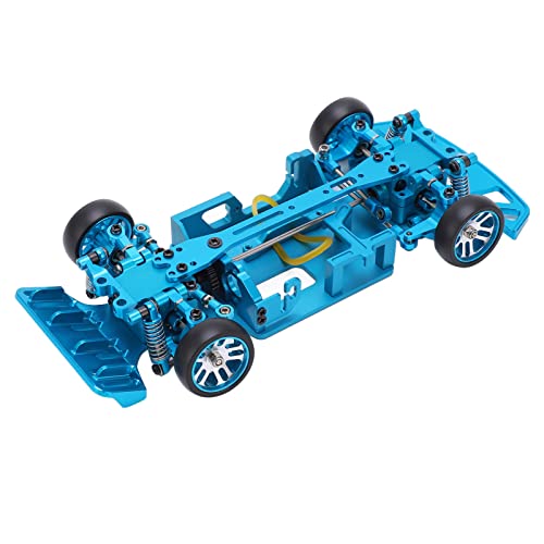 SPYMINNPOO RC Car Assembled Chassis Frame Aluminiumlegierung mit Rädern für WLtoys 1/28 284131 K969 K979 K989 K999 2 Farben(Blau) Modellspielzeug Zubehör Für Modellautos von SPYMINNPOO