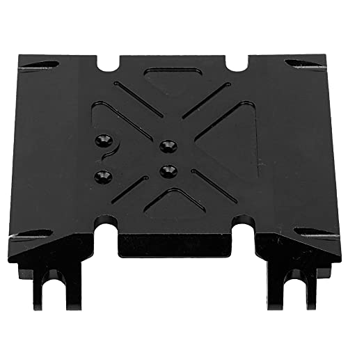 SPYMINNPOO RC Center Skid Plate, Center Gear Box Mount Skid Plate Zubehör Passend für AXIAL Wraith 90018 90048 1/10 RC Car (Black) von SPYMINNPOO