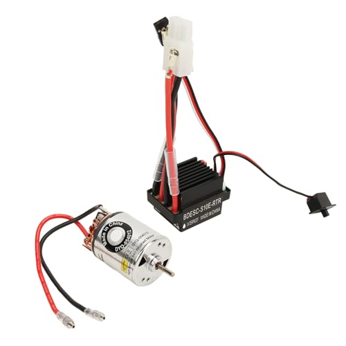 SPYMINNPOO RC Gebürstetem Motor -ESC -Kit, RC -Auto 540 Gebürsteten Motor 320A ESC 7,4 V Spannung, 5 V/2A BEC -Ausgang für HSP, Redcat, Axial, HPI (12T) von SPYMINNPOO