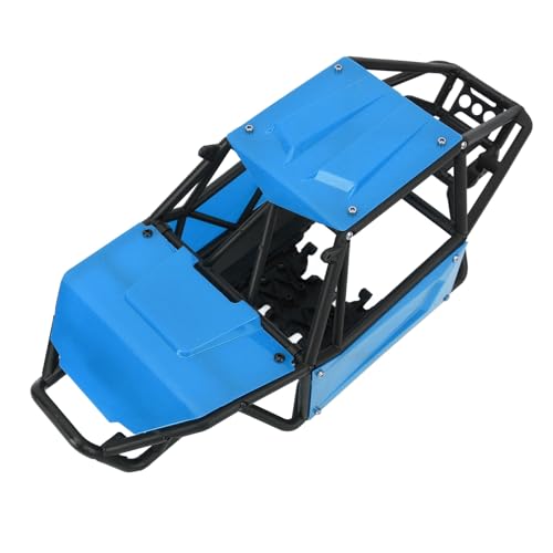 SPYMINNPOO RC-Überrollkäfig-Karosserie, Nylon-Überrollkäfig-Ersatz, Kompatibel mit Axial SCX10 II 90046 UTB10 Capra 1/10 RC Crawler (Blue) von SPYMINNPOO