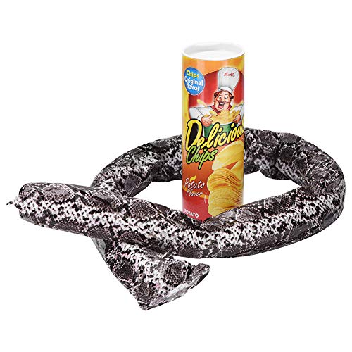 SPYMINNPOO Scherzartikel Schlange, Kartoffelchips Pop up Trick Schlange Spielzeug Lustige Streiche Witz Snake Toy von SPYMINNPOO