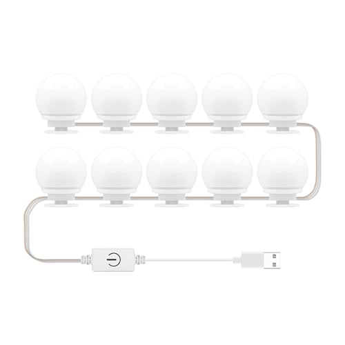 SPYMINNPOO Spiegel Vordere Licht, up -Waschtisch Spiegel Glühbirne, LED Dimmbare Kommodenlicht mit USB für Schlafzimmer, Bad, Ankleidekabine, mit Einfacher Installation, Vielseitiger Anwendung (10 SPYMINNPOO Spiegel Vordere Licht, up -Waschtisch Spiegel Glühbirne, LED Dimmbare Kommodenlicht mit USB für Schlafzimmer, Bad, Ankleidekabine, mit Einfacher Installation, Vielseitiger Anwendung (10 von SPYMINNPOO