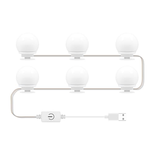 SPYMINNPOO Spiegel Vordere Licht, up -Waschtisch Spiegel Glühbirne, LED Dimmbare Kommodenlicht mit USB für Schlafzimmer, Bad, Ankleidekabine, mit Einfacher Installation, Vielseitiger Anwendung (6 SPYMINNPOO Spiegel Vordere Licht, up -Waschtisch Spiegel Glühbirne, LED Dimmbare Kommodenlicht mit USB für Schlafzimmer, Bad, Ankleidekabine, mit Einfacher Installation, Vielseitiger Anwendung (6 von SPYMINNPOO