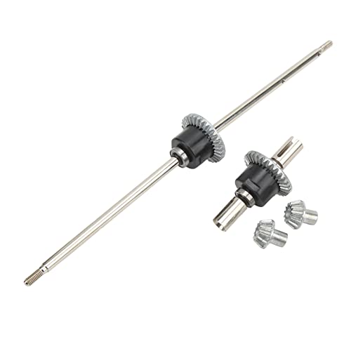 SPYMINNPOO Vordere und Hintere Differential-Montagesätze, Edelstahl-Metall-Differentialgetriebe-Ersatzteile für Wltoys 12428 12427 Ferngesteuertes Auto von SPYMINNPOO