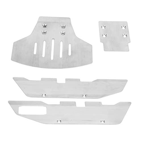 SPYMINNPOO Vordere und Hintere Fahrgestellpanzerung, Edelstahl -Chassis -Rüstungsschutz für Schrägstrich 2 Radantrieb 1/10 RC -Auto von SPYMINNPOO