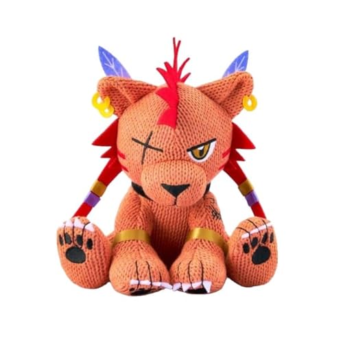 SQUARE ENIX Final Fantasy VII Remake – Red XIII, Offizielles Punto-Plüschtier, Gestricktes Plüschtier, 200 mm von SQUARE ENIX