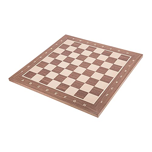 Square - Pro Schachbrett Nr. 5 - NUSS - Feld 50 mm - Schachspiel aus Holz von SQUARE GAME