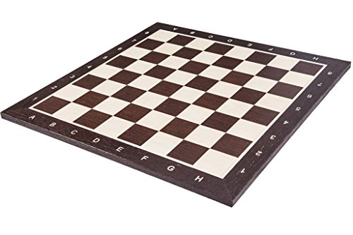 Square - Pro Schachbrett Nr. 5 - Wenge - Feld 50 mm - Schachspiel aus Holz von SQUARE GAME