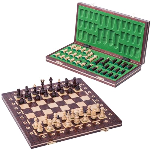 Square - Schach Schachspiel - JUNIOR AG - Schachbrett aus Holz 41 x 41 cm & Schachfiguren Square - Schach Schachspiel - JUNIOR AG - Schachbrett aus Holz 41 x 41 cm & Schachfiguren von SQUARE GAME