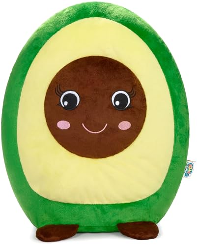 SQUISHBRUBIES Anna die Avocado - 35 cm Kuscheltier - Superweiches Plüsch Stofftier - Plüschtier zum Kuscheln, Verschenken und Sammeln - Grün und Braun von SQUISHBRUBIES