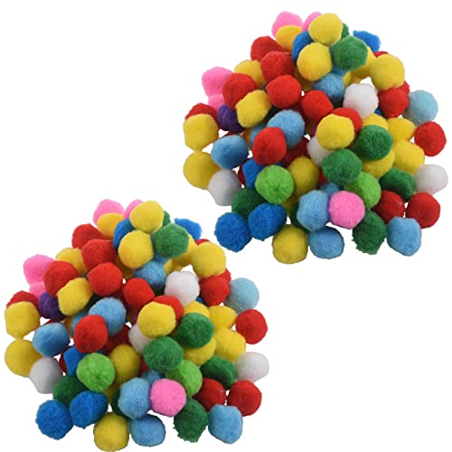 SRMAN 200 Stück Mischfarbe Soft Pompons für Kinder, 20mm von SRMAN