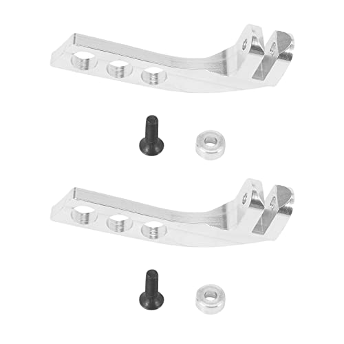 SRMAN 2X Metall 4 Loch Sender Umhänge Band Balancer Einsteller für Futaba X9D RC Fernbedienung, Silber Horizontal von SRMAN