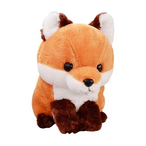 SRSDG Breitohrfuchs Kuscheltier Spielzeug Lebensechte Langschwanzfuchs Plüschtier 15,74 Zoll Wildtierspielzeug Puppen Geschenke for Kinder Geburtstag Valentinstag Weihnachten(Brown) von SRSDG