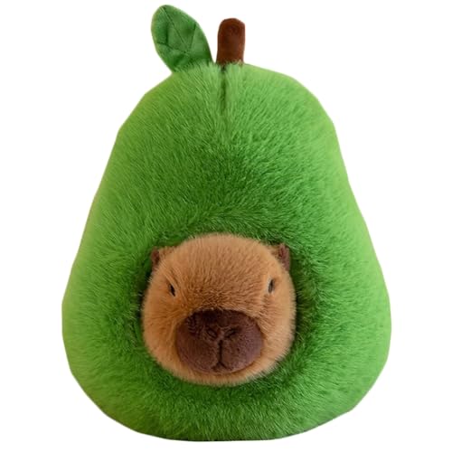 Süßes Plüschtier Avocado Capibala Kreatives Kissen Lustiger Delphin 13,77 Zoll Plüschtierpuppe Freundin Geburtstagsgeschenk Puppe Dekoration Ornament(46cm) von SRSDG