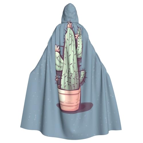 SRSXYMBD Niedlicher Kaktus-Poncho mit Kapuze, für Erwachsene, Party-Dekoration, Poncho mit Kapuze von SRSXYMBD