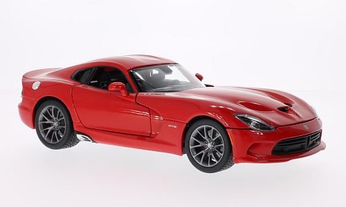 SRT Viper GTS, rot , 2013, Modellauto, Fertigmodell, Maisto 1:18 von SRT