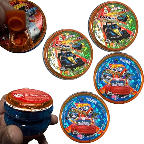 4 x bunte Yoyos Partytütenfüller für Kinder, reaktionsfreudiges Yoyo mit Erdbeer- und Blaubeer-Kaugummi für Anfänger-Tricks, langlebiges Kunststoff-Yoyo für Outdoor-Spaß & Weihnachtsgeschenkideen von SRV Hub