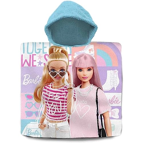 Kids Licensing BB00016 KLS Poncho-Handtuch Barbie Badeponcho, Cartoon von SRV Hub