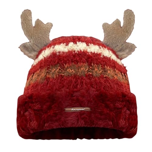 SRZYMJ Weihnachtsmützen Erwachsene Rot Weihnachtsmütze Haarreif Family Santa Hat Wichtel Mütze Festlich Christmas Hat Mütze Lustig Nikolausmütze Weihnachtsmützen Zwergenmütze Santa Mütze von SRZYMJ