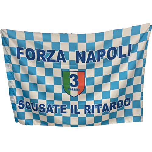 Flagge Forza Neapel Schach Entschuldigung Die Verzögerung 150 x 100 PS 30842 von SSC NAPOLI