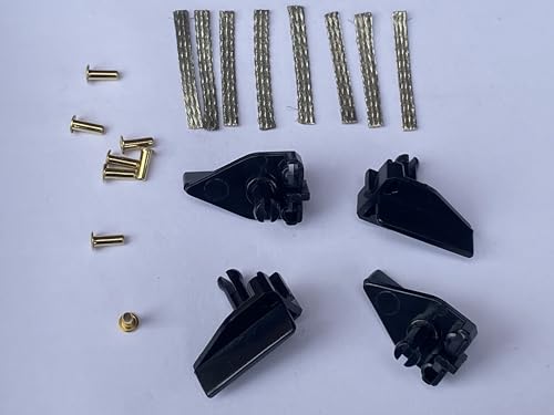 SSC Slot Cars Ersatz Ersatzteile 4 Easyfit Vintage G23 Long Stem Car Guide Blades mit Zöpfen oder 8 Ösen Kompatibel für Scalextric Slot Cars Modelle, Spielzeug DIY Teile Zubehör mit Öse von SSC TYRES