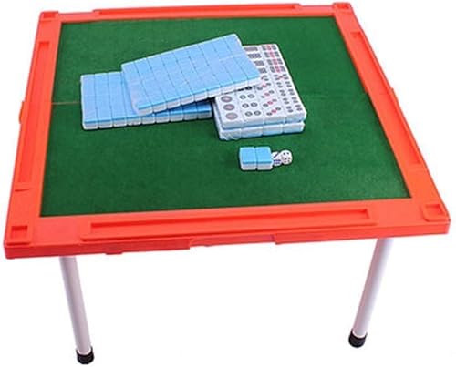 SSDDLZEQ Mini-Klapptisch-Mahjong-Set, Majiang-Reiseset, professionelles chinesisches Mahjong-Set(Blu) von SSDDLZEQ