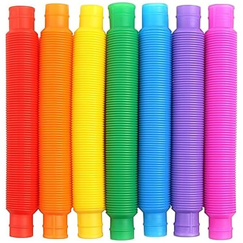 SSKHE 7PCS Pop Tube,Dehnbare Sensorikspielzeuge Inspirierend Kreativität,Leicht Für Kinder,Erwachsene SSKHE 7PCS Pop Tube,Dehnbare Sensorikspielzeuge Inspirierend Kreativität,Leicht Für Kinder,Erwachsene von SSKHE