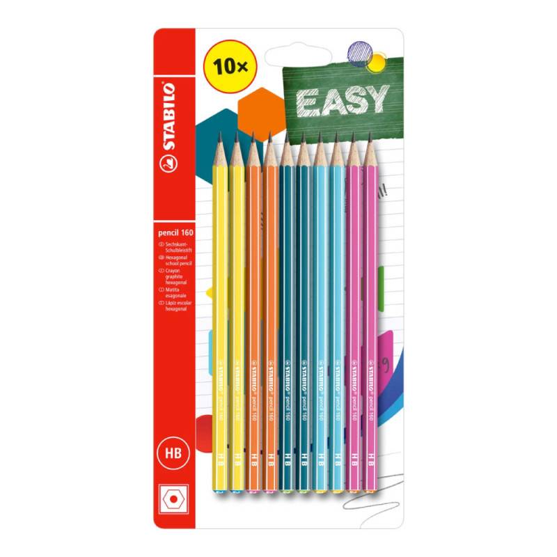 STABILO Schulbleistift pencil 160, Sets 10er Set, Bleistift ohne Radierer, Härtegrad HB STABILO Schulbleistift pencil 160, Sets 10er Set, Bleistift ohne Radierer, Härtegrad HB von STABILO