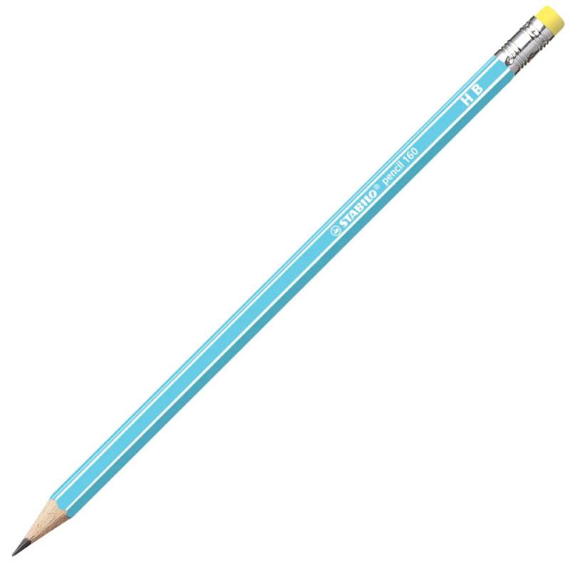 STABILO Schulbleistift pencil 160, Sets Einzeln, Bleistift mit Radierer, Härtegrad HB, Farbe blau STABILO Schulbleistift pencil 160, Sets Einzeln, Bleistift mit Radierer, Härtegrad HB, Farbe blau von STABILO