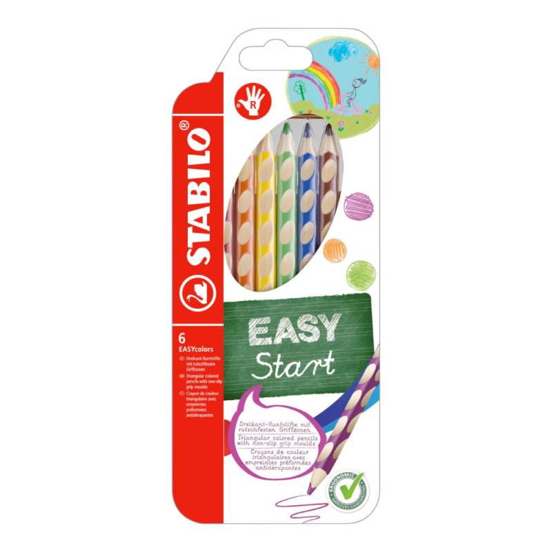STABILO ergonomische Buntstifte EASYcolors, Sets Sets, Händigkeit rechtshändig, STABILO Sets 6er Set STABILO ergonomische Buntstifte EASYcolors, Sets Sets, Händigkeit rechtshändig, STABILO Sets 6er Set von STABILO