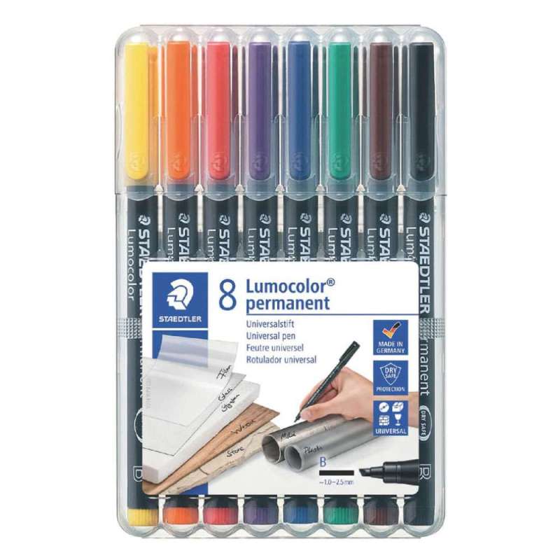 STAEDTLER Lumocolor Folienschreiber, Sets 6er Set, Ausführung abwischbar, Strichstärke 0,6 mm STAEDTLER Lumocolor Folienschreiber, Sets 6er Set, Ausführung abwischbar, Strichstärke 0,6 mm von STAEDTLER