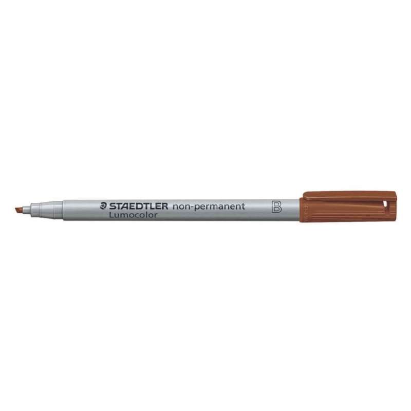 STAEDTLER Lumocolor Folienschreiber, Sets Einzeln, Ausführung abwischbar, Strichstärke 1 - 2,5 mm, Farbe braun STAEDTLER Lumocolor Folienschreiber, Sets Einzeln, Ausführung abwischbar, Strichstärke 1 - 2,5 mm, Farbe braun von STAEDTLER