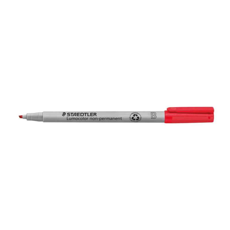 STAEDTLER Lumocolor Folienschreiber, Sets Einzeln, Ausführung abwischbar, Strichstärke 1 - 2,5 mm, Farbe rot STAEDTLER Lumocolor Folienschreiber, Sets Einzeln, Ausführung abwischbar, Strichstärke 1 - 2,5 mm, Farbe rot von STAEDTLER