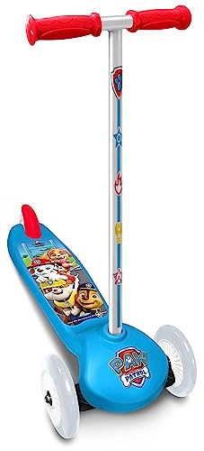 STAMP Pa450045 PAW Patrol Steering Scooter 3 Wheels, Blue-RED-Yellow, Ajustable von Stamp