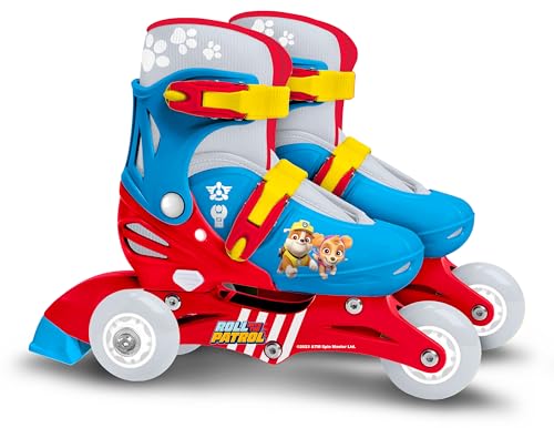 STAMP PA450301 tri PAW Patrol Adjustable Two in one 3 Wheels Skate Size 27-30, Inlineskates, BLEU von Stamp