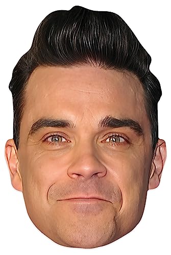 STAR CUTOUTS CM244 Robbie Williams Maske, Karton – erstaunliches Gesprächsthema – so realistisch von STAR CUTOUTS