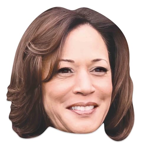 STAR CUTOUTS Kamala Harris Maske - Einzelgesichtsmaske - Partyspaß und Gesprächspunkt von STAR CUTOUTS