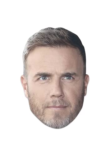 Star Cutouts Ltd CM213 Gesichtsmaske aus Karton von Gary Barlow l Talking Point, Spaß für Veranstaltungen und Partys, mehrfarbig von STAR CUTOUTS