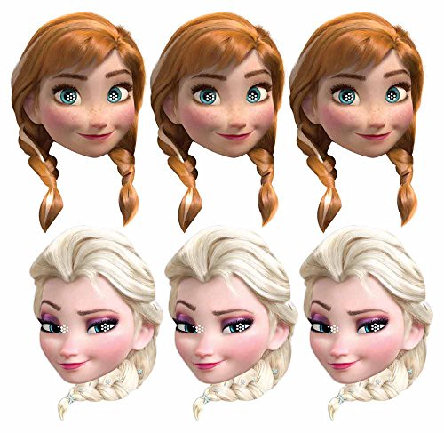 Star Cutouts Ltd SMP294 Anna/Elsa Frozen Maske, One Size von STAR CUTOUTS