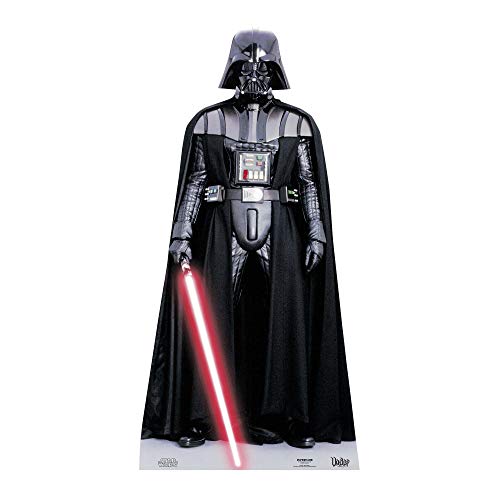 falksson Cutouts SC474 Darth Vader-Pappaufsteller in Lebensgröße-Geschenk-Dekoration-Star Wars-Offizielles Lizenzprodukt, Einfarbig, Lifesize von STAR CUTOUTS