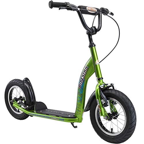 BIKESTAR Roller Kinderroller Tretroller Kickscooter mit Luftreifen für Jungen und Mädchen ab 6-7 Jahre | 12 Zoll Sport Kinder Scooter | Grün | Risikofrei Testen von STAR SCOOTER